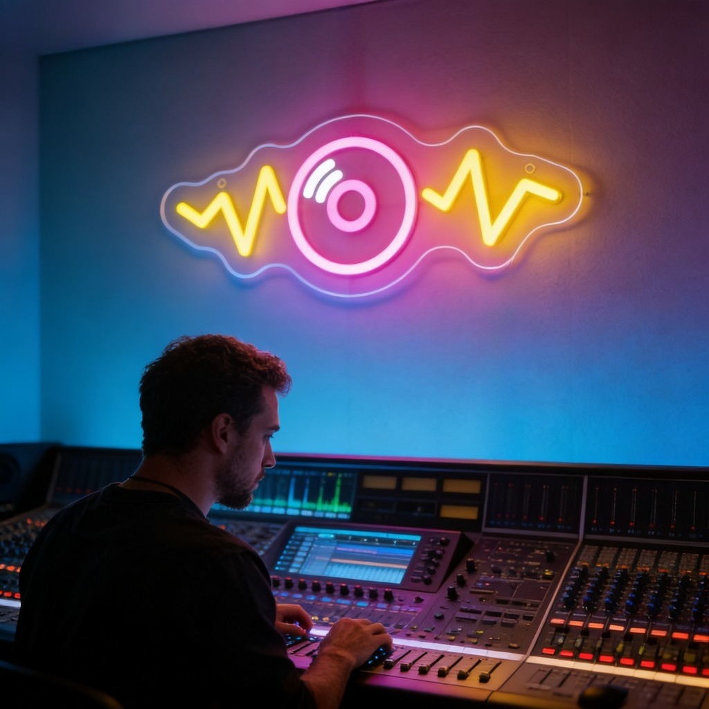 Sound Wave LED Neon Sign for B - Outdoor Lighting Decor Wow avaliação e preço