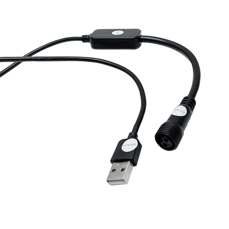 USB Male To 2 Pin Female Charg - Outdoor Lighting Extension Cable avaliação e preço