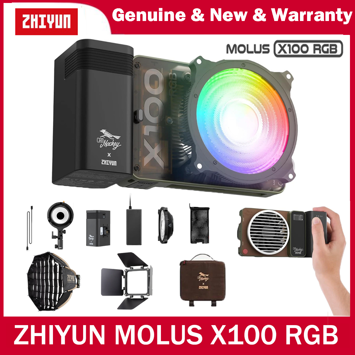 ZHIYUN MOLUS X100 RGB LED Ligh - Outdoor Lighting Video Shooting avaliação e preço