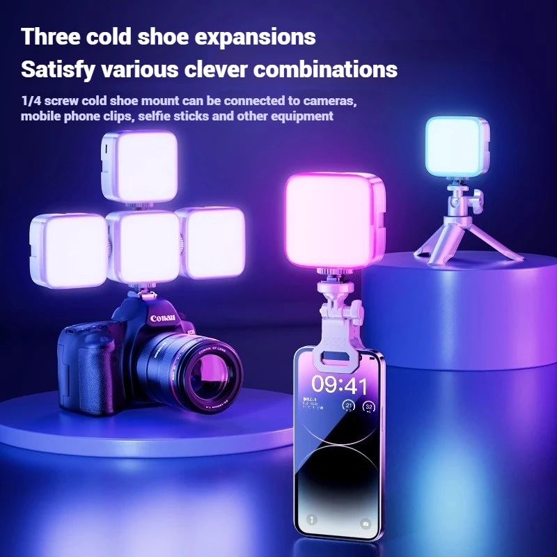 Mini RGB LED Video Fill Light  - Outdoor Lighting Video Shooting avaliação e preço