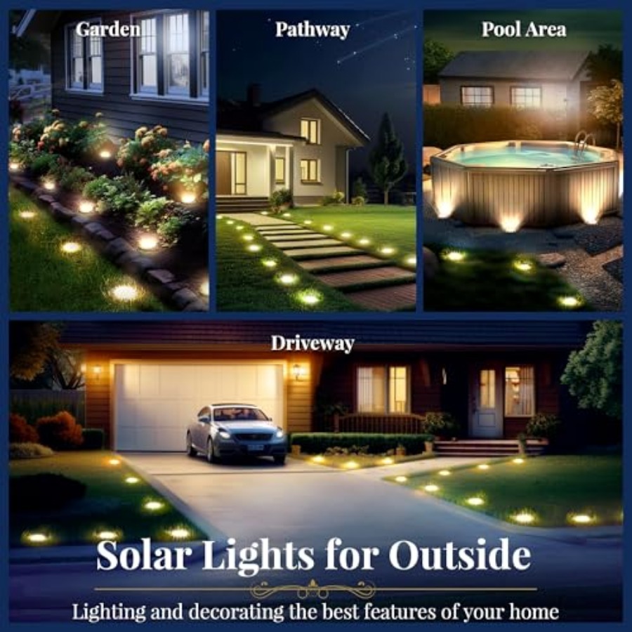 Solar Ground Lights Solar Ligh - Outdoor Lighting Garden avaliação e preço