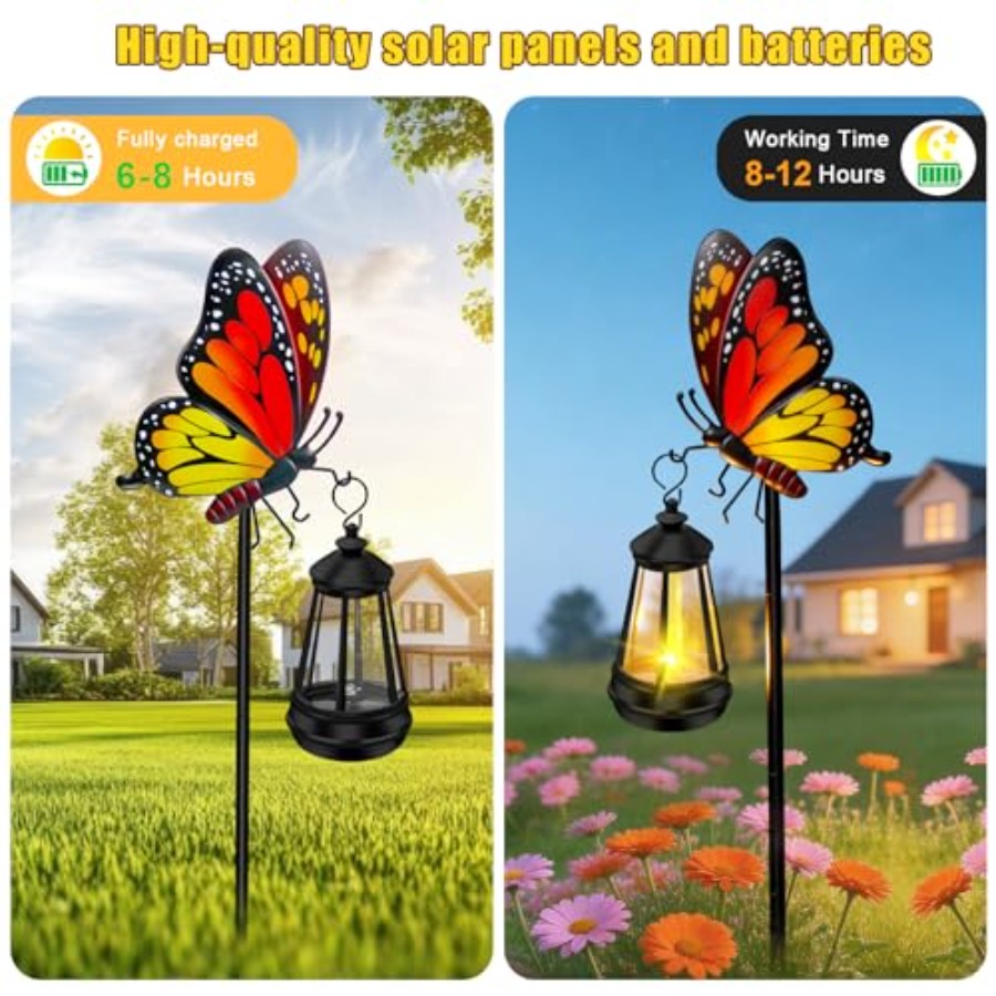 Solar Garden Decor Lights Outd - Outdoor Lighting Yard Stakes avaliação e preço