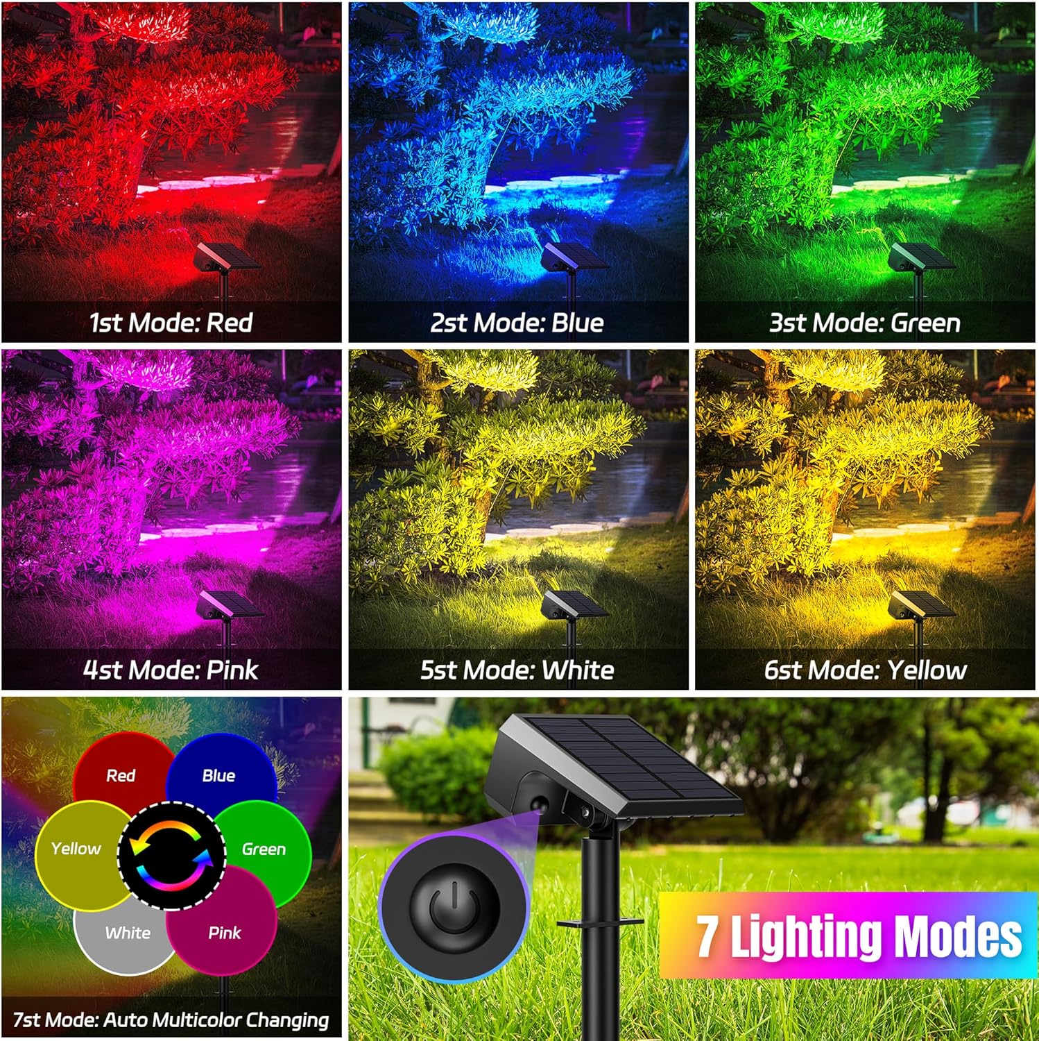10-Pack Solar Spot Lights, 28  - Outdoor Lighting Garden avaliação e preço
