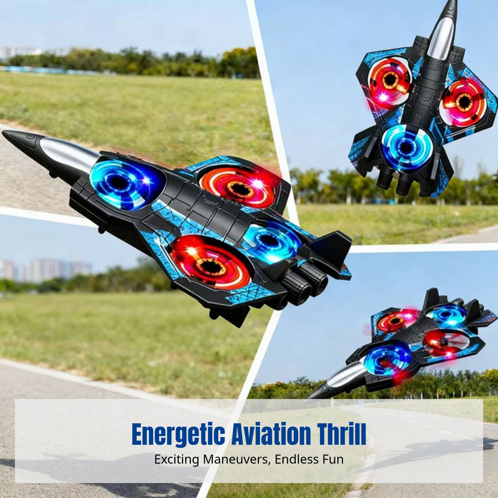 RC Stunt Fighter Jet, Remote C - Outdoor Lighting Box avaliação e preço